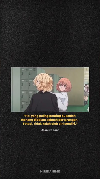 STORY WA kata-kata bijak mikey TOKYO REVENGERS