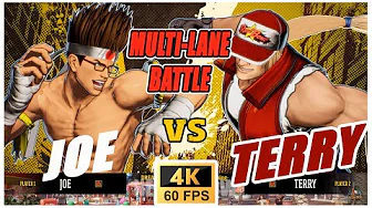 Joe VS Terry Multi-Lane FATAL FURY COTW Match Set - 4k 60fps
