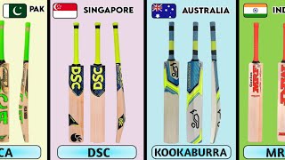 Cricket Bat Brand From Different Countries #dataa2z #india #usa #pakistan