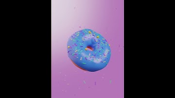 My 3D Donut from the Blender Guru Tutorial