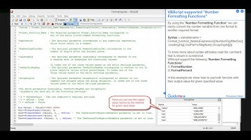 VBScript - Numbers Function