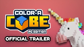 Color-A-Cube | Free Voxel Design & Coloring Game - Steam Trailer