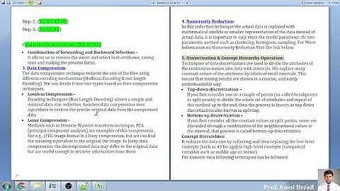 Data Mining: Data Reduction Techniques