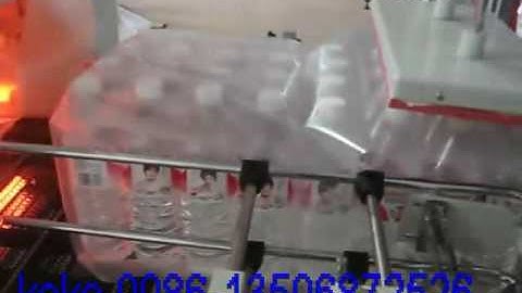 Fully automatic PLC shrink film sleeving cutting and shrink wrapping machine