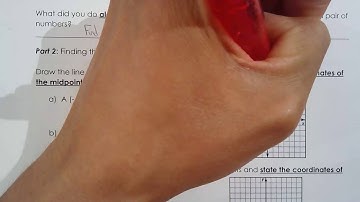 MPM2D 2.1a Midpoint of a Line Segment