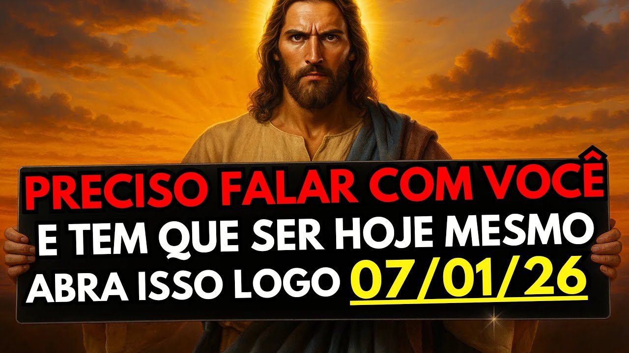 DEUS DIZ: FILHO, PRECISAMOS CONVERSAR HOJE...