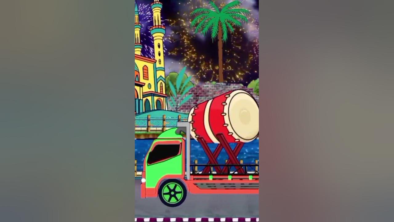 Gema Takbir Dj | Animasi Takbiran Keliling Meriah 2025 #animasitakbiran #animasitakbirkeliling