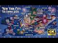 New York City 250th Anniversary Frame TV Art 4K | Luxury Animated USA Map Ambience