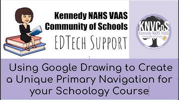 Using Google Drawing to Create a Unique Primary Navigation for your Schoology Course
