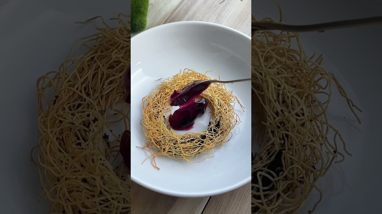 Easter inspired plated dessert 