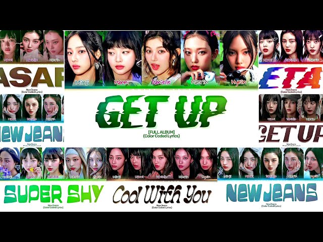 [FULL ALBUM LYRICS/앨범 노래모음 가사 NewJeans Get Up FULL ALBUM | PLAYLIST 플레이리스트 class=