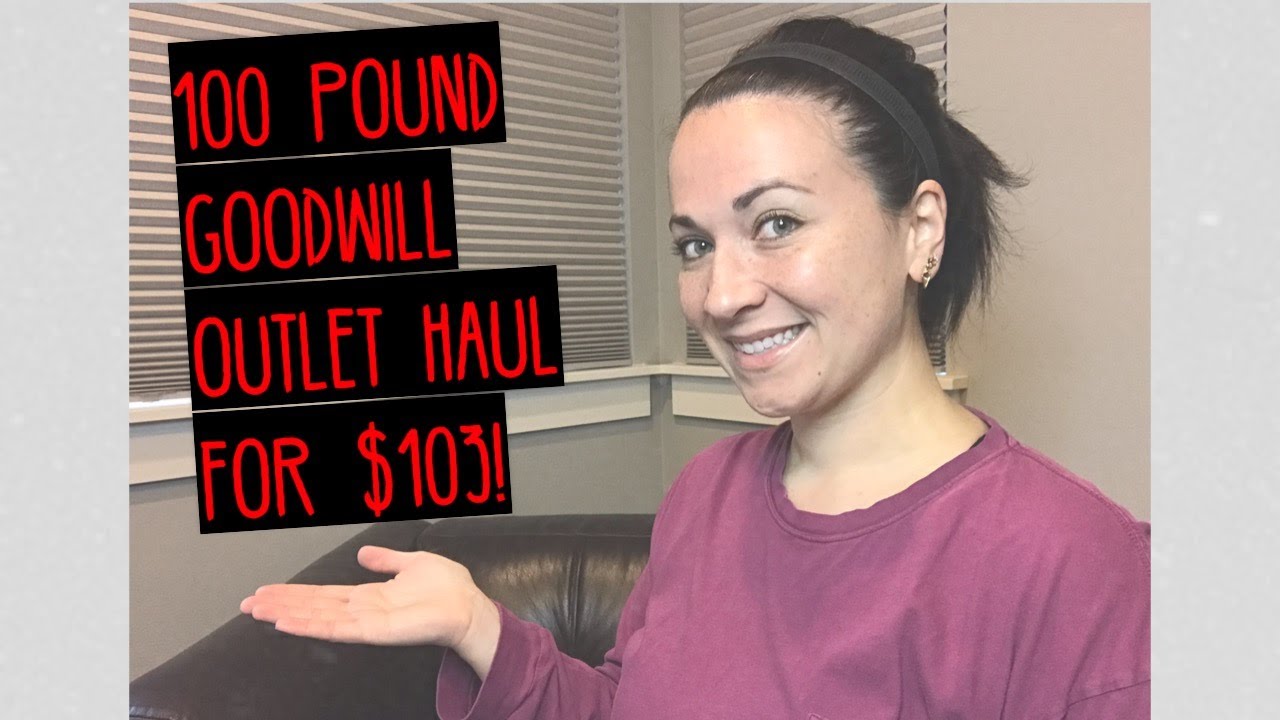 100LBS OF CLOTHING FROM GOODWILL BINS FOR $103 TO RESELL! goodwill outlet tacoma