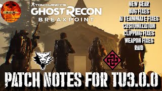 Ghost Recon Breakpoint - Patch Notes For 3.0.0 Red Patriot Update