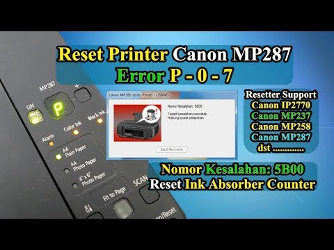 Click this link to download the Canon MP287 resetter Service tool, just wait for 5 seconds and Skip . 