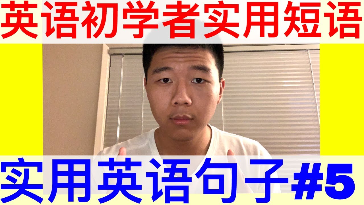 英语初学者实用每天短语 05 Beginner English Lesson 5 Daily Useful Phrases Youtube
