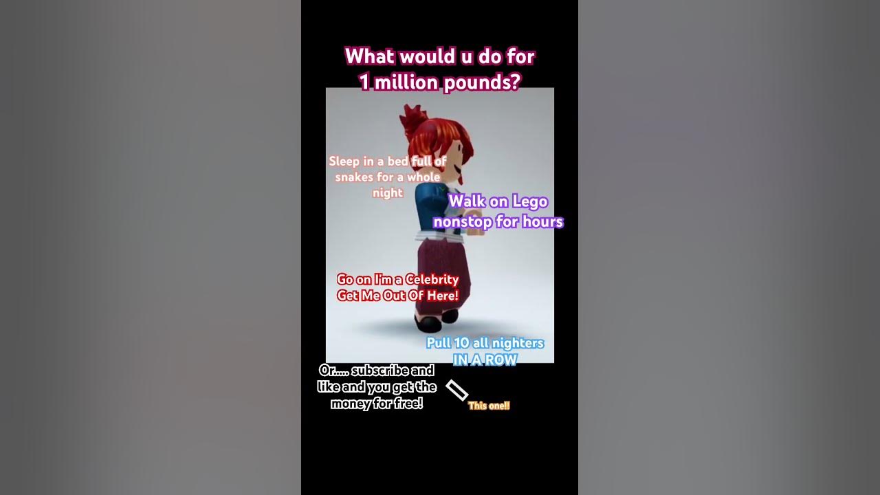 what-would-you-do-for-1-million-dollars-pounds-youtube