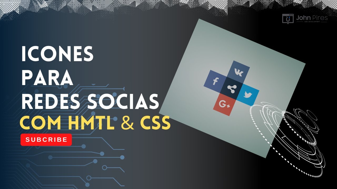 Icones de Redes Sociais com HTML & CSS. - YouTube