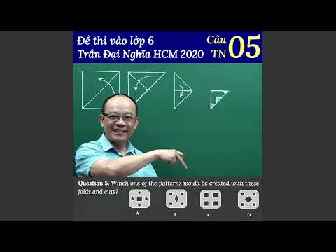 Hướng dẫn giải đề thi vào Trần Đại Nghĩa HCM 2020. Câu trắc nghiệm số 05 #HOT