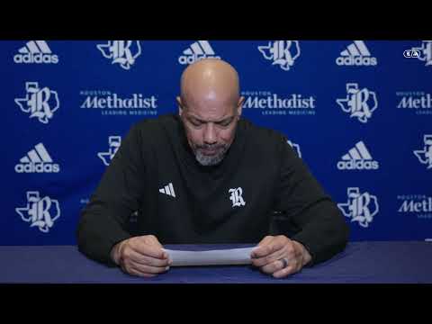Rice MBB vs. Southwestern Christian Postgame Press Conference
