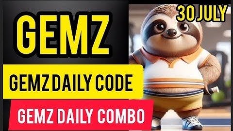 GEMZ  code 30 July| GEMZ daily cipher 30 July | GEMZ Daily Combo 30 July| GEMZ Combo Today