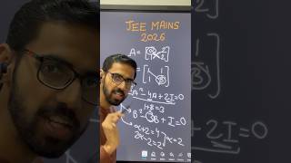 5-sec Matrix Power Trick (Characteristic Equation) | JEE Maths #jeemain2026