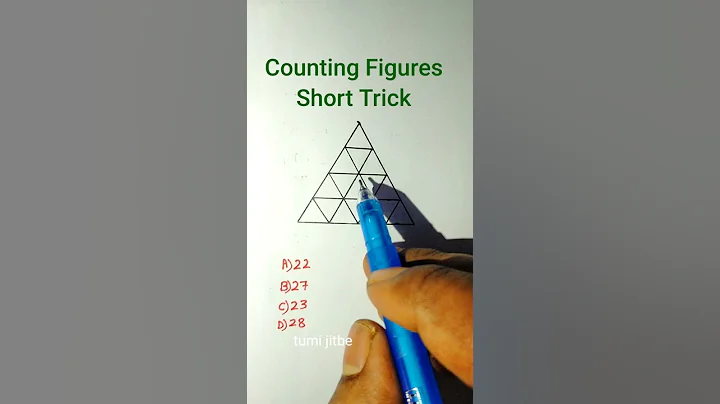 Counting Figures Triangles| Counting Figures Reasoning Shortcuts Tricks| Triangle Counting |#shorts