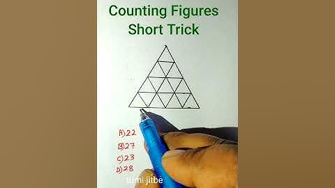 Counting Figures Triangles| Counting Figures Reasoning Shortcuts Tricks| Triangle Counting |#shorts