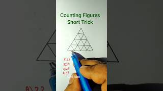Counting Figures Triangles| Counting Figures Reasoning Shortcuts Tricks| Triangle Counting |#shorts