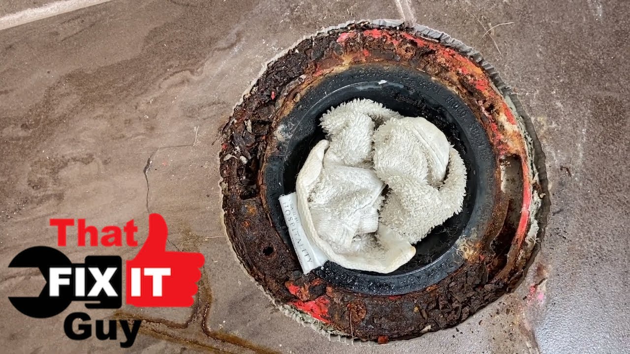 Toilet flange replacement with spigot flange YouTube