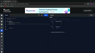 how to print hello world  in  c 