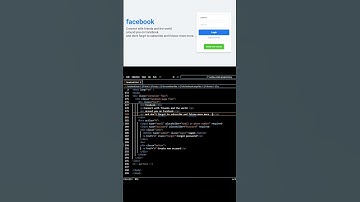 How to make Facebook Login page using HTML & CSS in 0.1minute #shorts #codingshorts