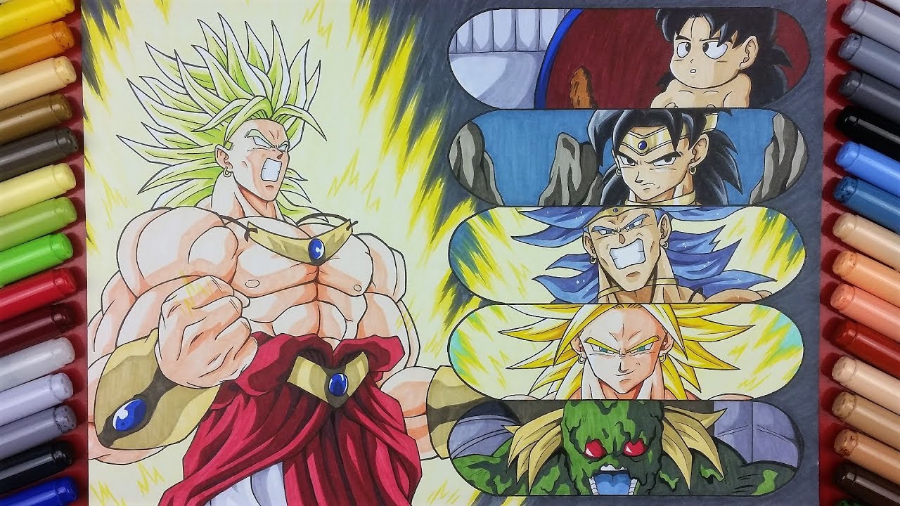 Drawing the Evolution of BROLY! | TolgArt