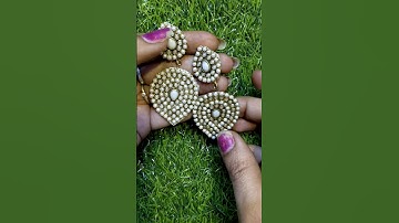 Diy kundan earrings #viralshorts #trendingearring #diyearrings