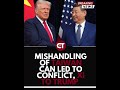 Xi tells Trump that mishandling of Taiwan could spark conflict. #currentaffairs #geopolitics