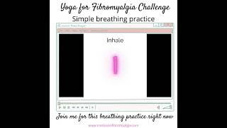 Breathing yoga for fibromyalgia challenge #shorts