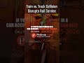 Train vs. Truck Collision Disrupts Rail Service