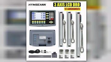 Complete Set 3 Axis LCD Digital Readout DRO with 3 Pieces 01000mm Glass Linear Scale Encoder Sensor