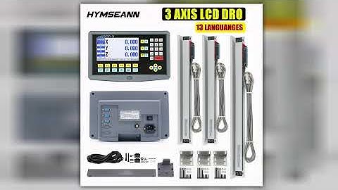 Complete Set 3 Axis LCD Digital Readout DRO with 3 Pieces 01000mm Glass Linear Scale Encoder Sensor