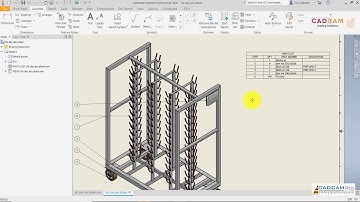 Inventor 2020 Tutorial #111 |  2D Drawing  & Part list