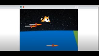 Scratch missile dodging game: Lesson# 21 screenshot 2