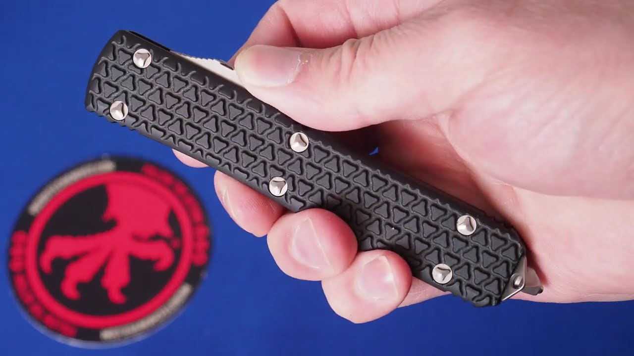 НОЖ MICROTECH ULTRATECH TRI-GRIP 123-1 TANTO BLACK BLADE USA