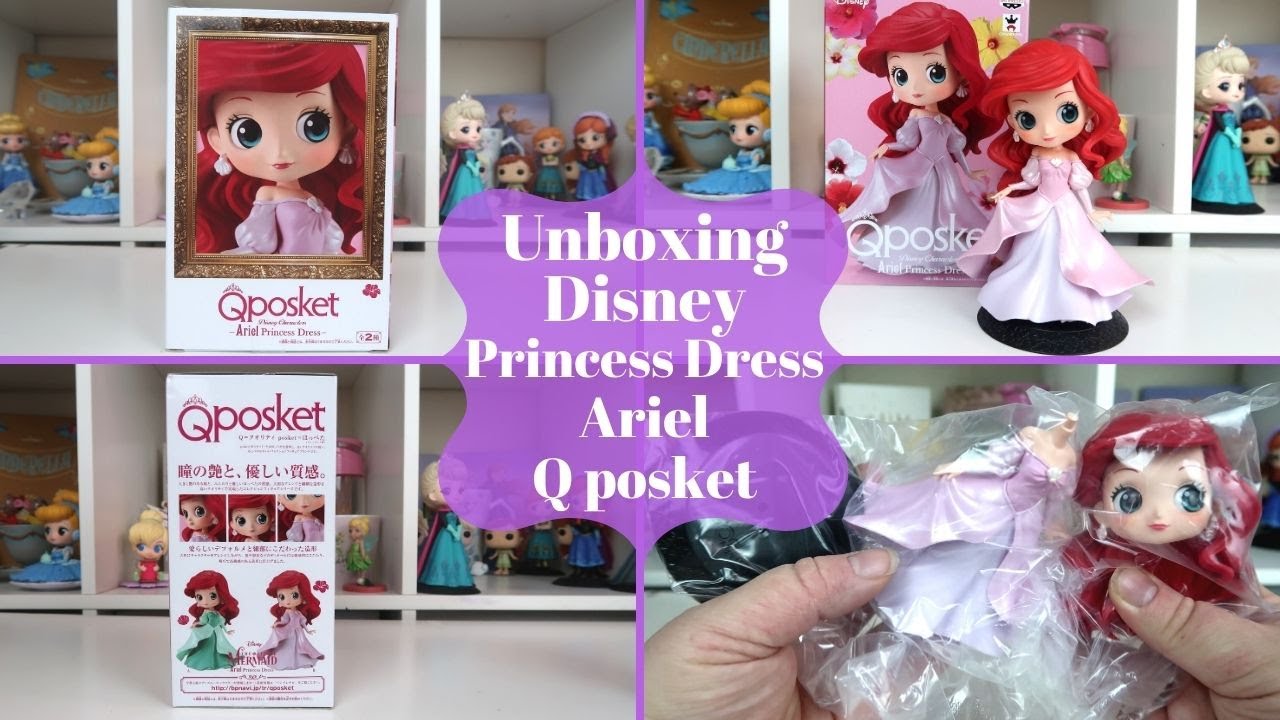 q posket ariel princess dress Ariel - The Little Mermaid in white dress Q Posket figure 7 cm Version E