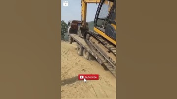 poclain machine trailer loading 💯🙏🔥🔥