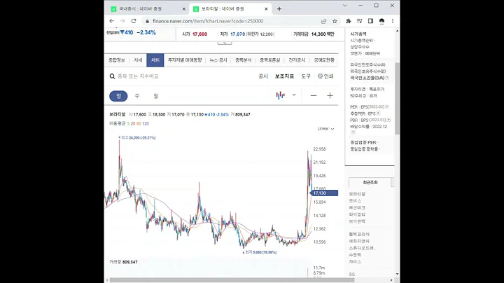 250000보라티알 주가 전망 및 차트 분석