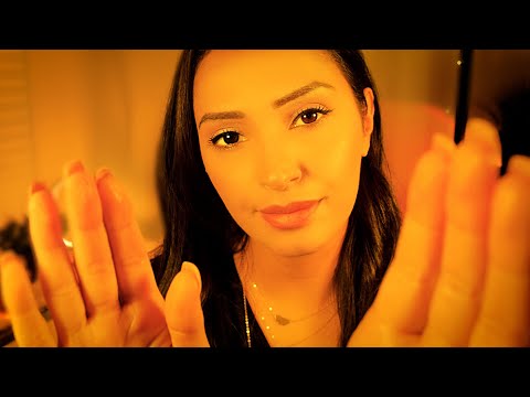 ASMR Sleep Relaxation | Face Massage Treatment, Scalp Scratching, Hair Play for Sleep