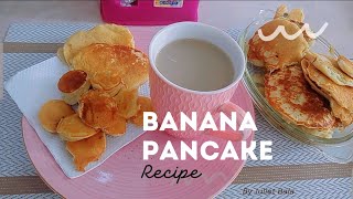 How to make delicious banana pancakes 🥞😋// it's easy and quick. #youtubemadeforyou