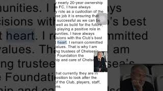 Abramovich Full Statement To Hand Over Chelsea To Charitable Foundation