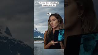 Miley Cyrus Says 'TRUE' to Vacation Talk! 😂 #travelhumor #shorts #travelshorts #cruise #vacation