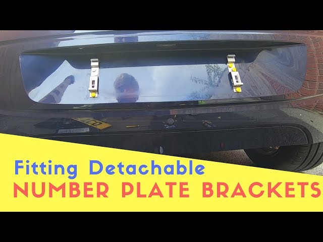 Fitting A Detachable Number Plate Holder To Our Towed VW Up!