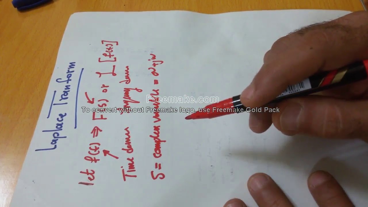Laplace Transform 1: The basic idea   تحويل لابلاس 1: الفكرة الاساسية